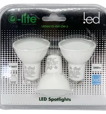 3 Pack 4W Led GU10 Spotlight