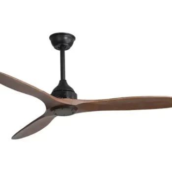 Elica 3 Blade Ceiling Fan Without Light Black/Wood - 