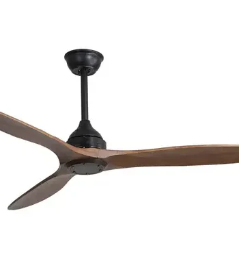 Elica 3 Blade Ceiling Fan Without Light Black/Wood