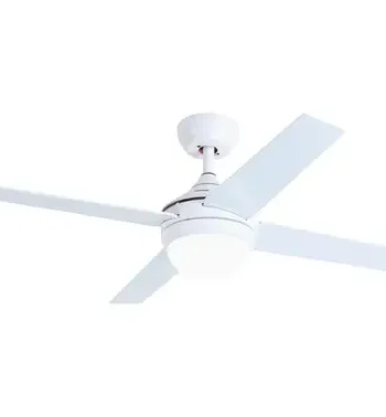 Spirado 4 Blade Ceiling Fan Wht Incl 18Wled Light&Rem