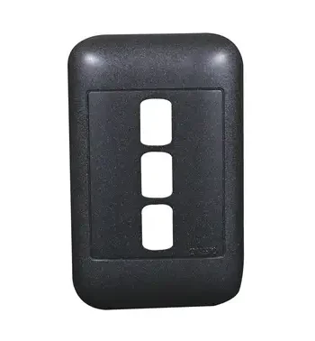 4X2 3Lever Black YokeandSurround