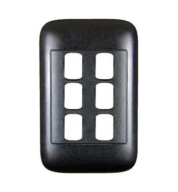 4X2 6Lever Black Yoke