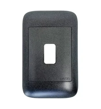 4X2 1Lever Black Yoke and Surround