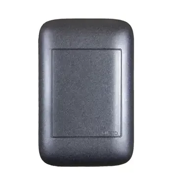 4X2 Black Blank Cover