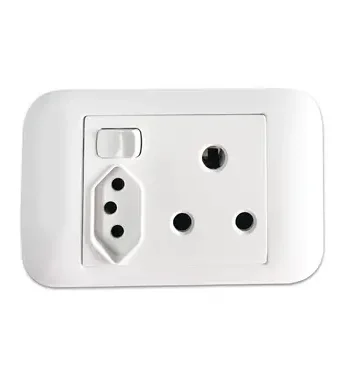 4X2 Single + New Za Switched Socket