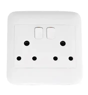 4X4 Double Switched Socket