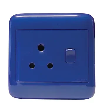 4X4 Blue Dedicated Single Switch Socket