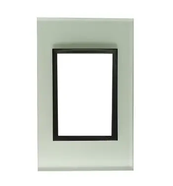 4 X 2 Yokes White Glass