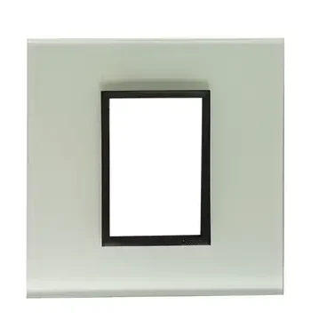 4 X 4 Yokes White Glass