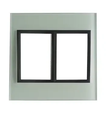 4 X 4 Yokes White Glass