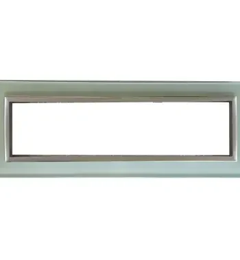 8 Lever White Glass & Titanium Bezel Cluster + Box