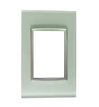 4 X 2 Yokes White Glass