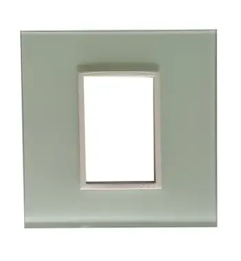 4 X 4 Yokes White Glass