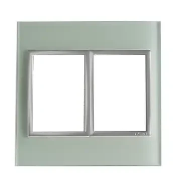 4 X 4 Yokes White Glass