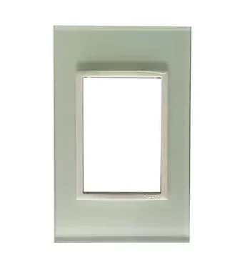 4 X 2 Yokes White Glass