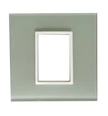 4 X 4 Yokes White Glass