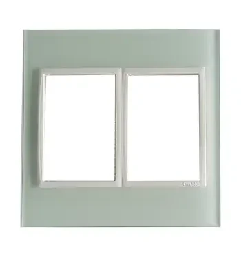 4 X 4 Yokes White Glass