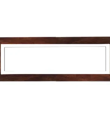 8 Lever Wood & White Bezel Cluster + Box