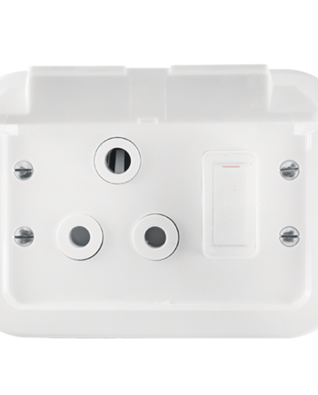 Classic Industrial Single STD164-1 Switched Socket on Weatherproof Surface Box