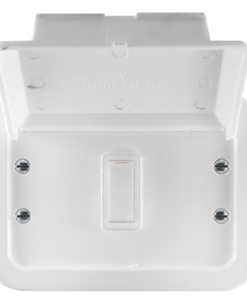 Crabtree Classic 1 Lever 1 Way Industrial Switch on 119x83 Weatherproof Surface Box