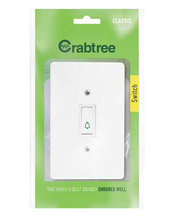 Crabtree Classic 1 Lever Bell Press with Coverplate (Bell System)