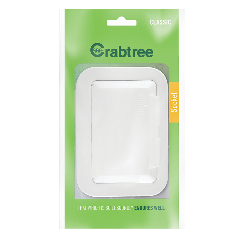 Crabtree Classic Industrial Single STD Switched Socket 164-1