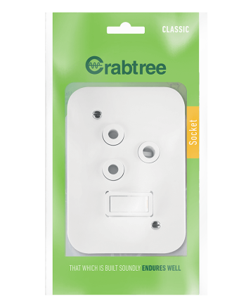 Crabtree Classic Industrial Single Switched 164-1 STD Socket