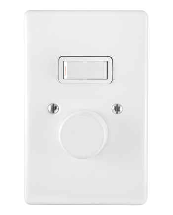 Classic 2 Lever 500W LED Rotary Dimmer Switch on 2×4 Yoke with Steel Coverplate