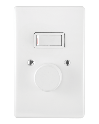 Crabtree Classic 1 or 2 Lever LED Press On/Off Rotary Smart Dimmer with White Coverplate