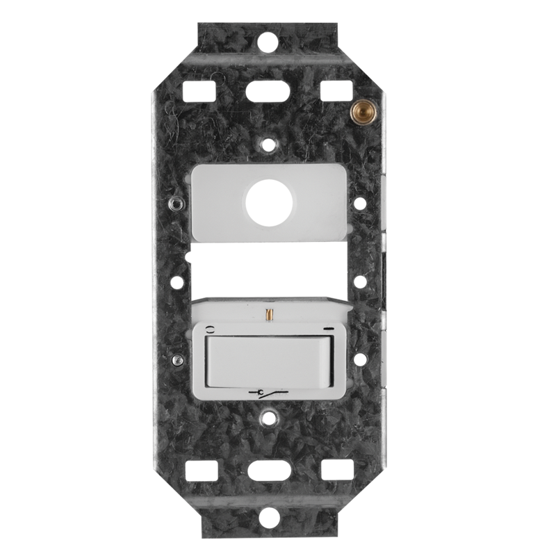 Crabtree Classic 1 Lever Double Pole Switch with Cord-grip on 4x2 Conduit Box