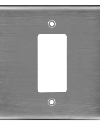 Crabtree Classic Isolator Steel Coverplate - Satin Chrome Finish