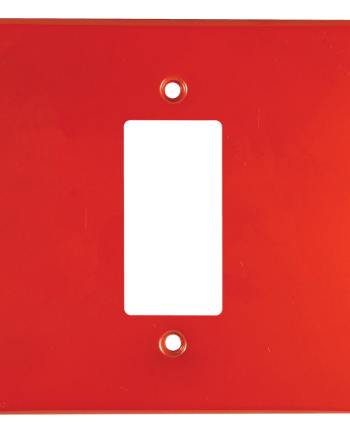 Crabtree Classic Isolator Plastic Coverplate - Red
