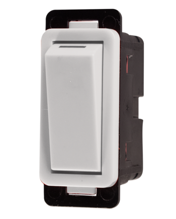 Crabtree Classic 1 Way Clip-in Switch - White, Durable, and Easy to Install