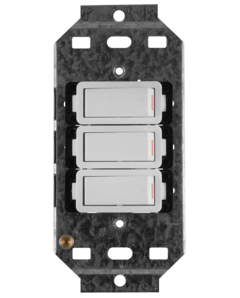 Crabtree Classic 3 Lever 3×1 Way Switch on Yoke - Elegant Control