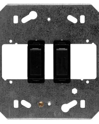 Crabtree Classic 2 Lever 2×1 Way Switch on 4×4 Yoke