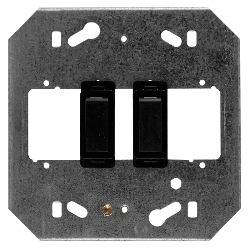 Crabtree Classic 2 Lever 2×1 Way Switch on 4×4 Yoke
