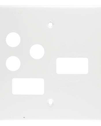 Crabtree Classic Mixed 1 Lever Switched Steel Socket Coverplate