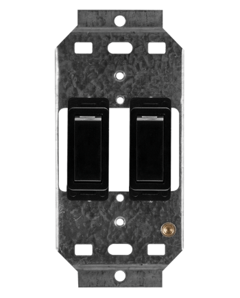 Crabtree Classic 2 Lever 1×1 Plus 1×2 Way Switches on 2×4 Yoke