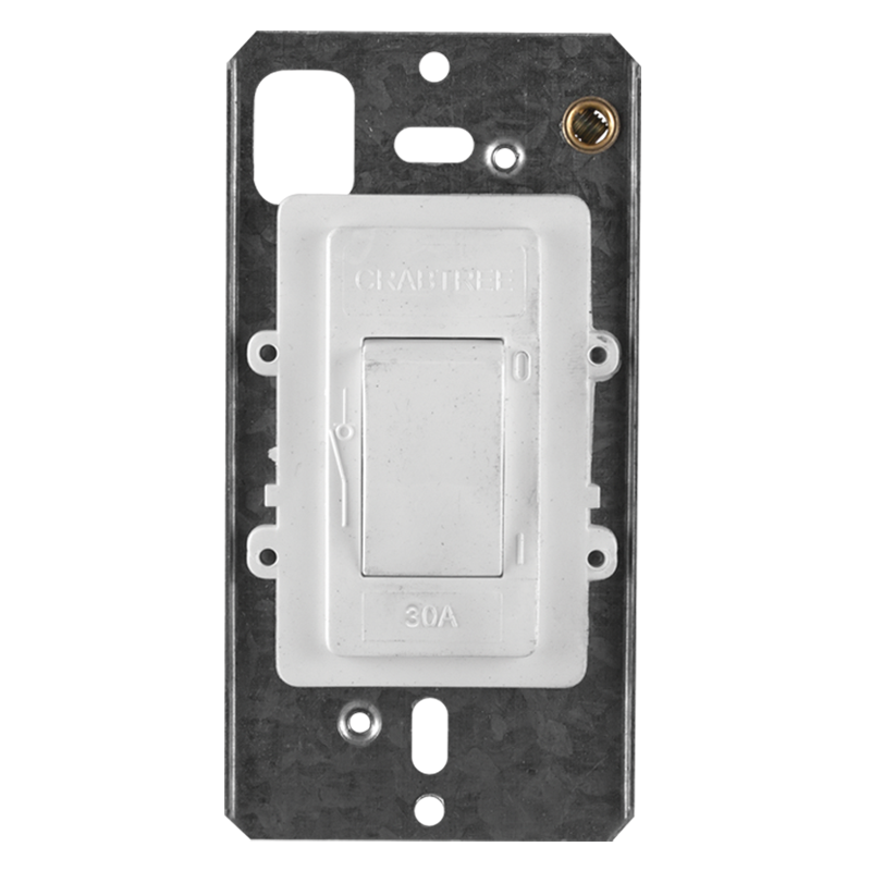 Crabtree Classic Double Pole 30A Isolator on Yoke