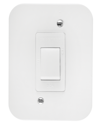 Crabtree Classic Industrial Double Pole 30A Isolator on Surface Box