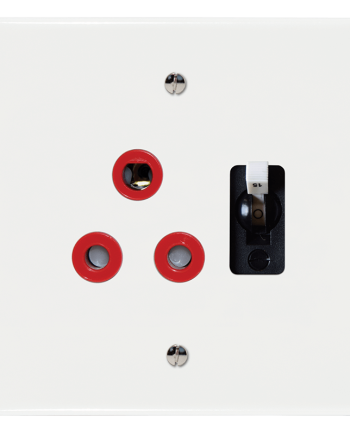 Crabtree Classic Red Single Dedicated Socket with 15A Circuit Breaker