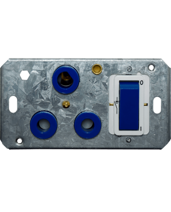 Crabtree Classic Single Isolated STD Socket 164-1 Blue Double-Pole Switched