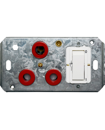 Crabtree Crabtree Classic Single Dedicated 164-4 Socket Red Double Pole Switched White on Yoke