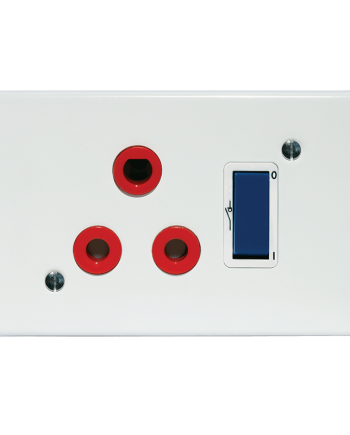 Crabtree Classic Red Double-Pole Switched Socket 164-4