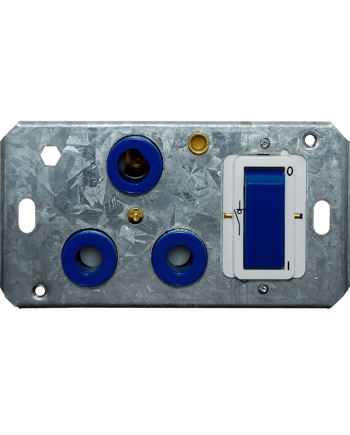 Crabtree Classic Blue Double-Pole Switched Socket 164-4