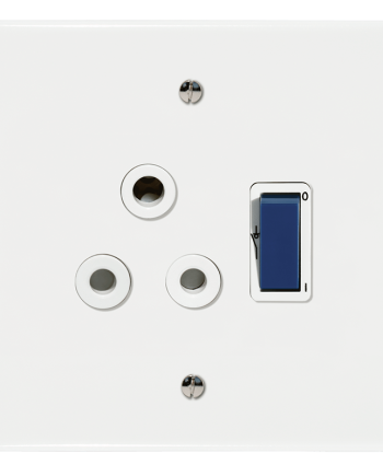 Crabtree Classic Single Isolated STD Socket 164-1 White Double-Pole Switched