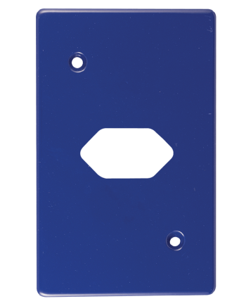 Crabtree Classic Single Slimline Unswitched Socket Steel Coverplate