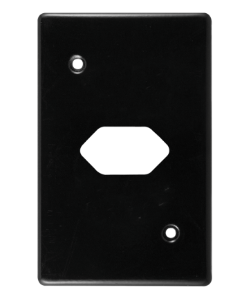 Crabtree Classic Single Slimline Socket Unswitched Steel Coverplate