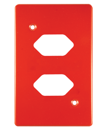Crabtree Classic Double Slimline Unswitched Steel Socket Coverplate