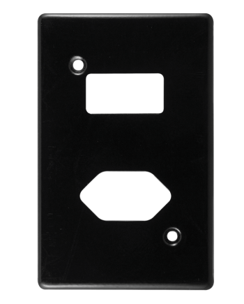 Crabtree Classic Single Slimline Socket Switched Steel Coverplate